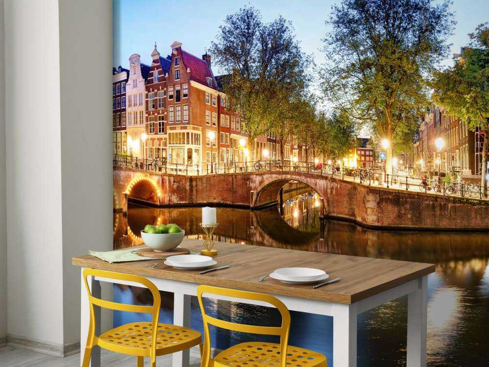 Amsterdam på natten