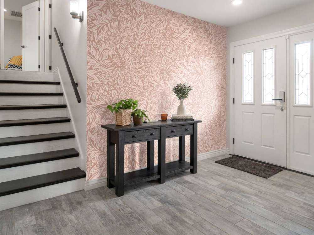 Morris blommor och blad - terrakotta