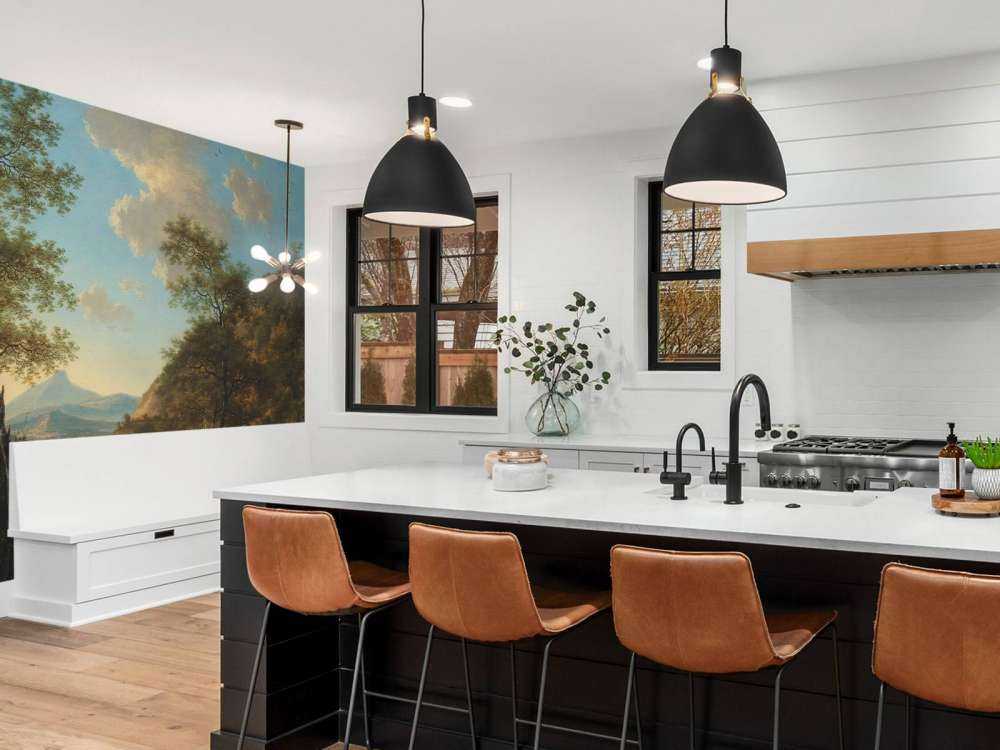 Italienska landskap med konstnär