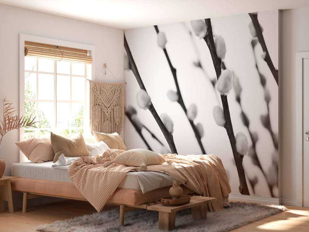 Skogspil i svart och vitt