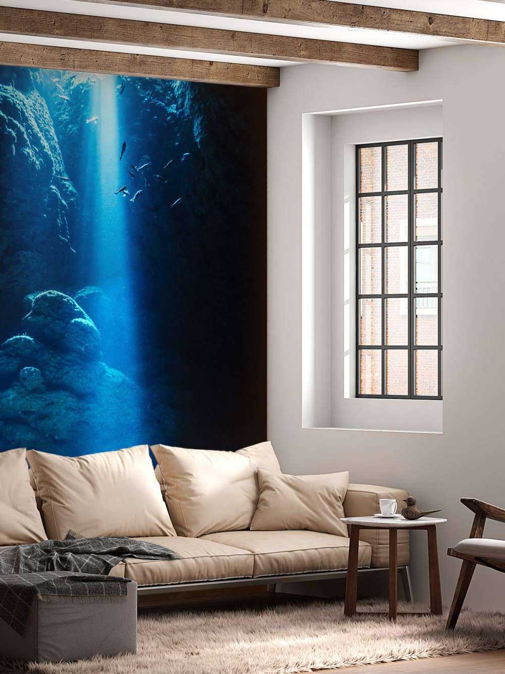 Ljus i en grotta