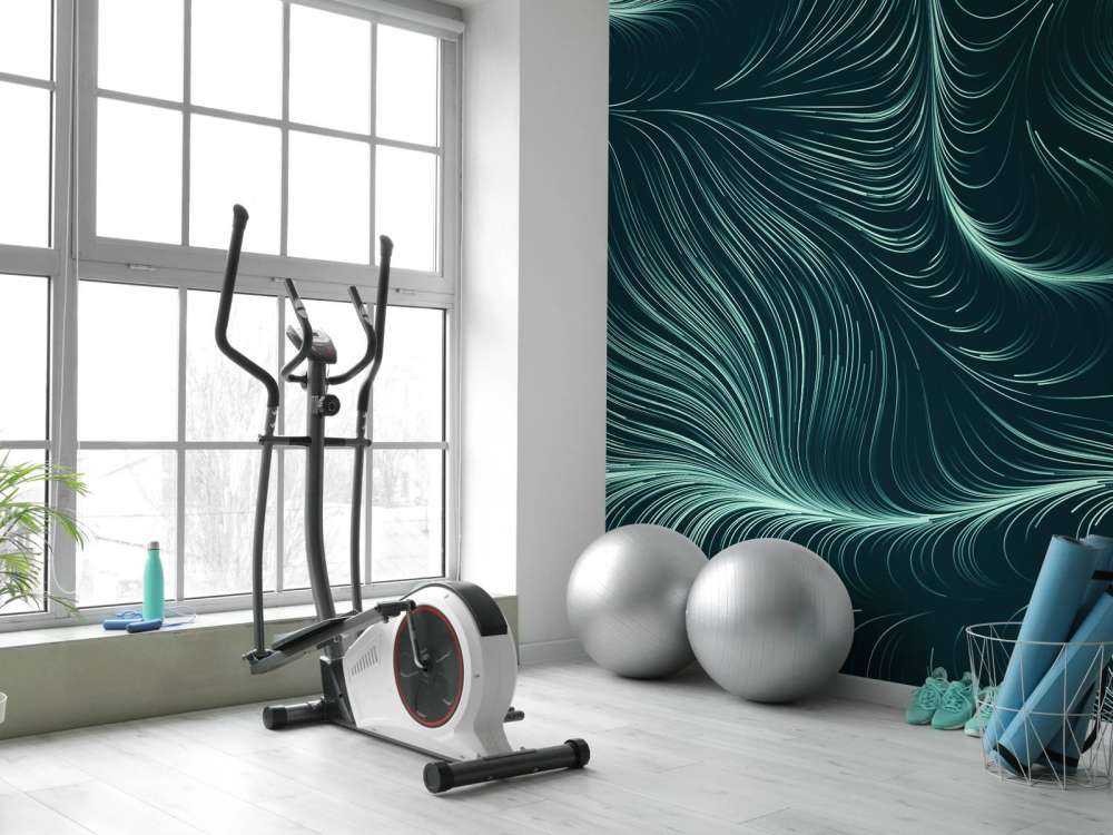 Grønne opplyste linjer