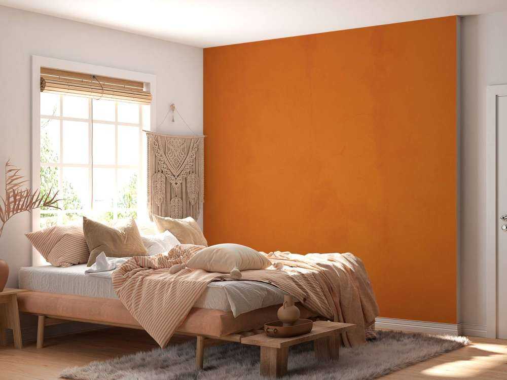 Gammel oransje betong