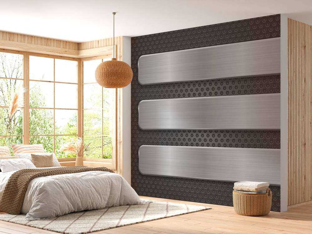 Metallbakgrunn med plater