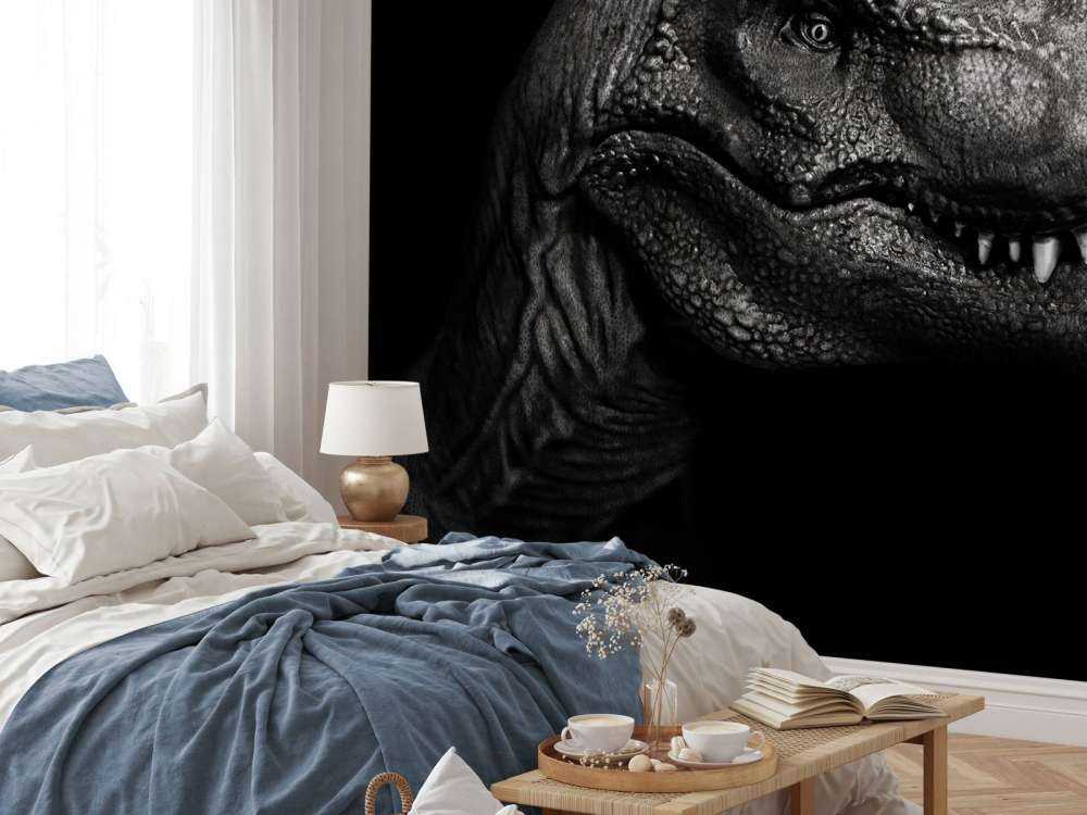 Nærbilde av en Tyrannosaurus Rex