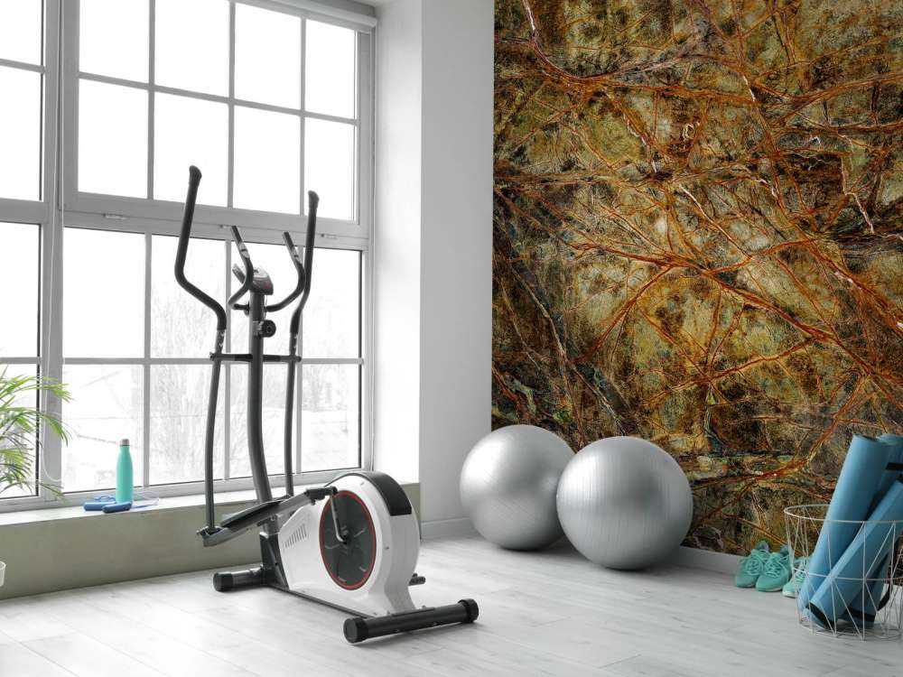 Marmor med fargede årer