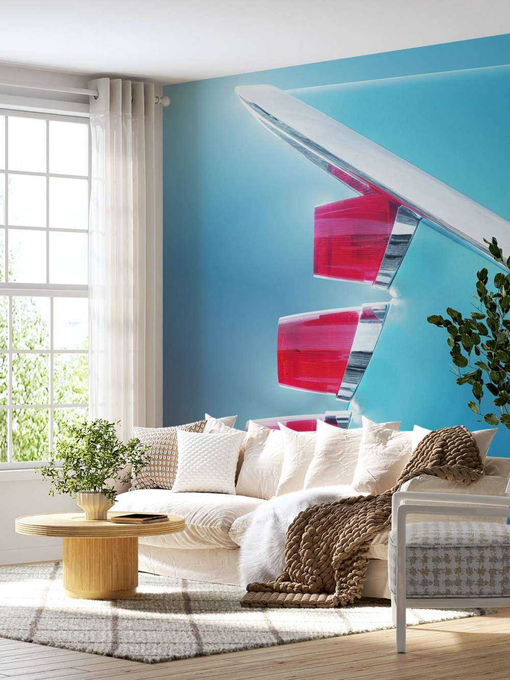 US classic car 1959 Adventurer tail fin abstract