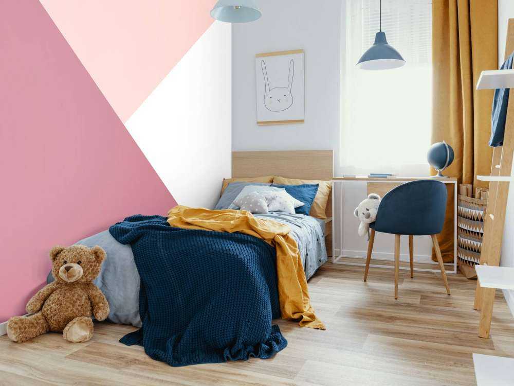 Trekanter i rosa nyanser