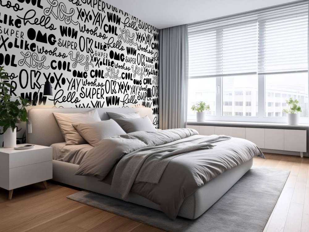 Doodles svart og hvitt