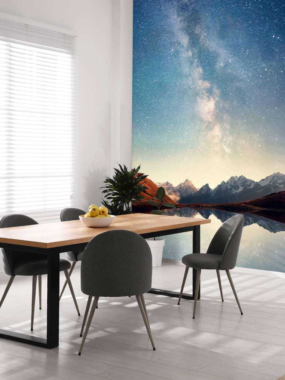 Stjernehimmel over fjellene