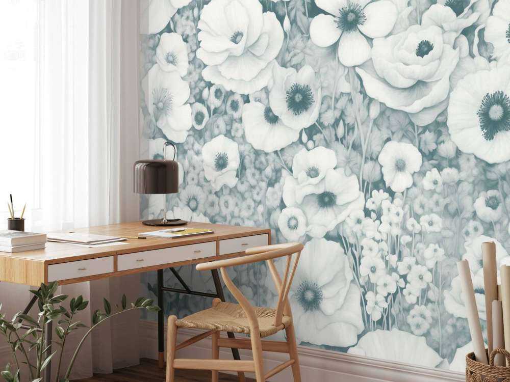 Poppy Tale Monokrom Hav