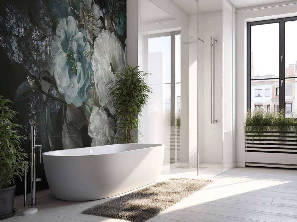 Bukett med lilla blå