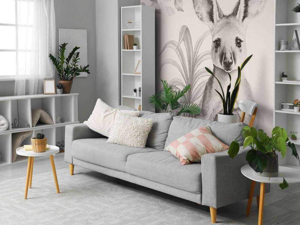 Kenguruunge i jungelen beige