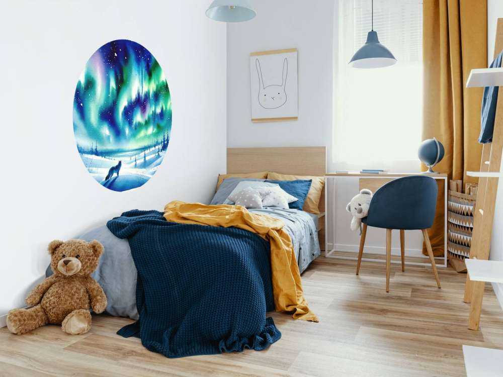 Fjellrev og Nordlys