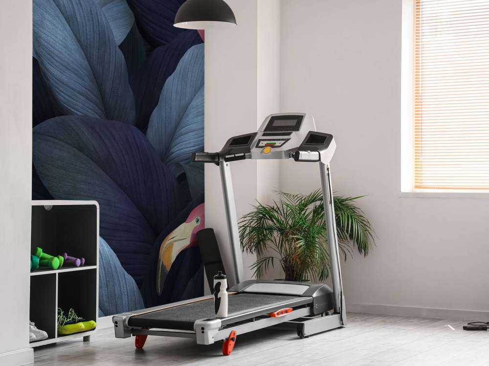 Flamingoer med blader