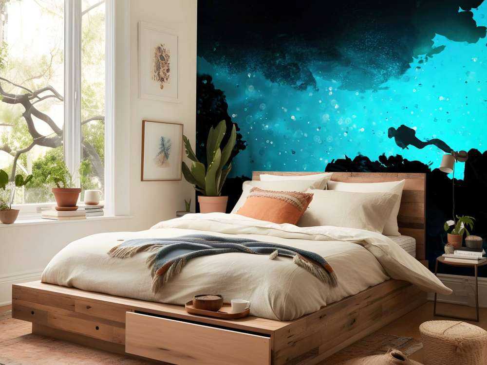 Smal hule med dykker