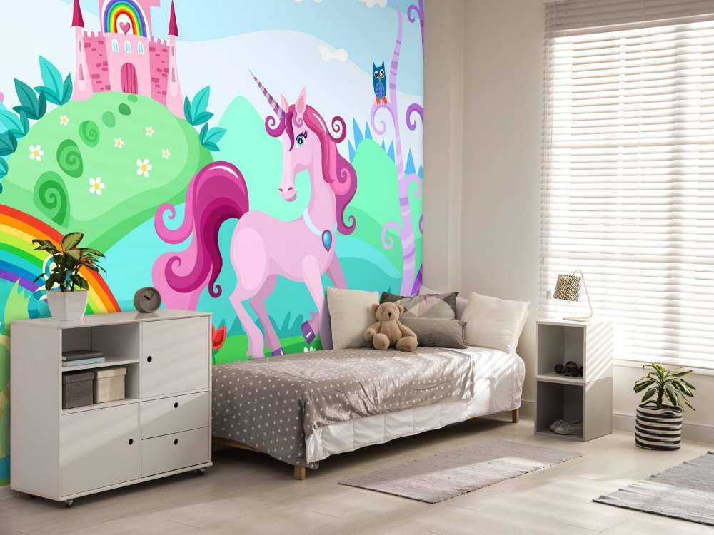 Unicorn på et slott