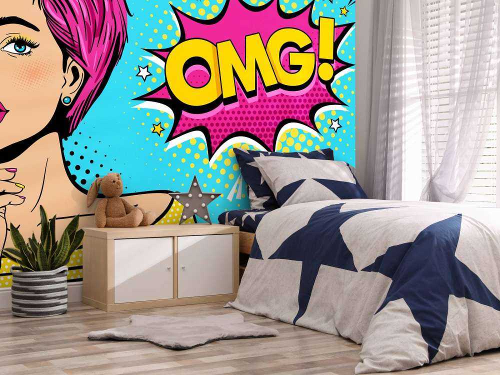 Kvinne i pop-art stil
