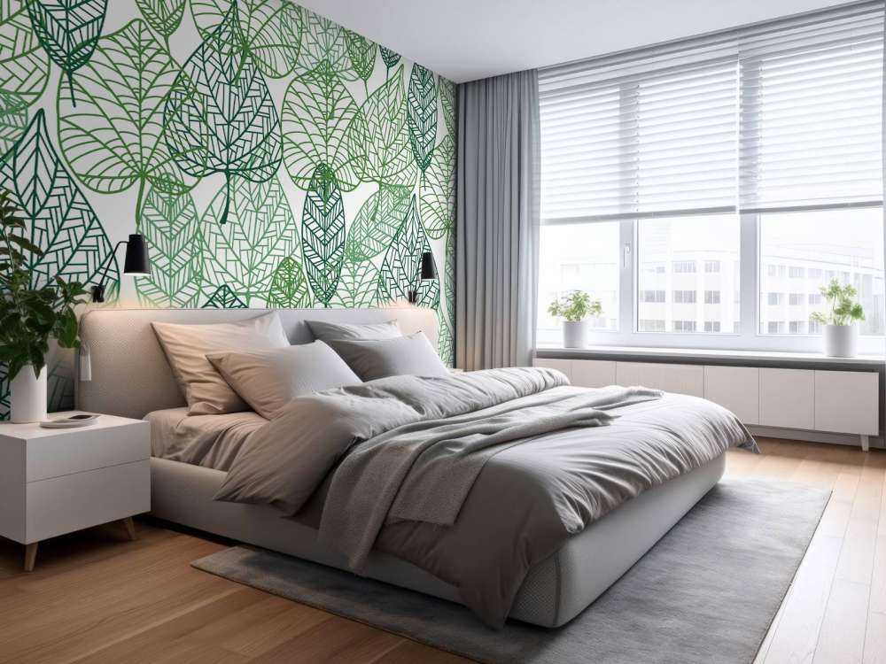 Gjennomsiktige grønne blader