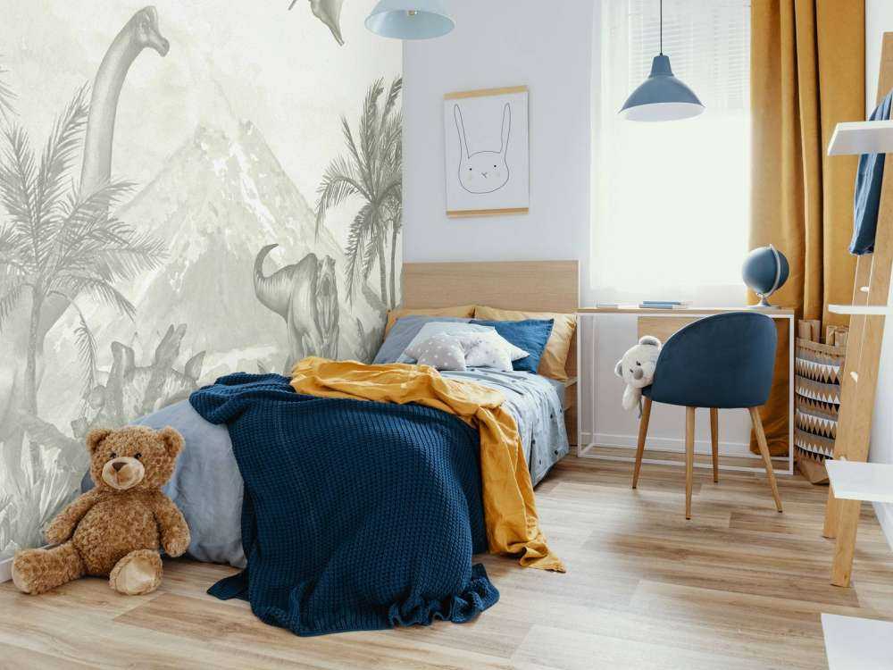 Forskellige dinosaurer i grønt