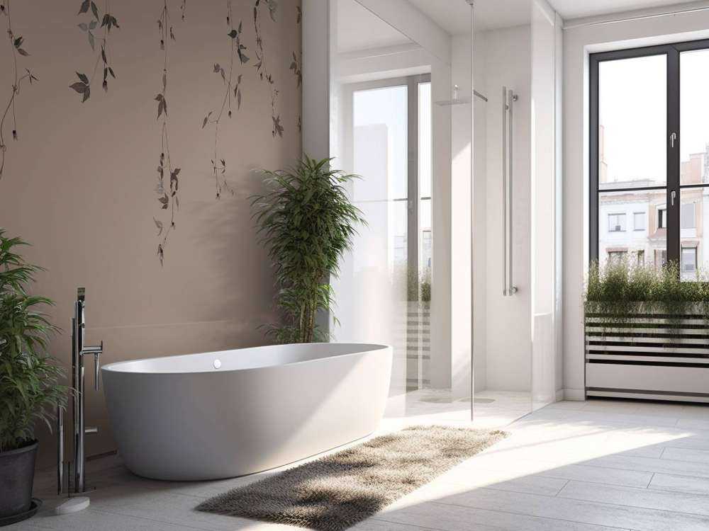 Klematis-kviste på taupe