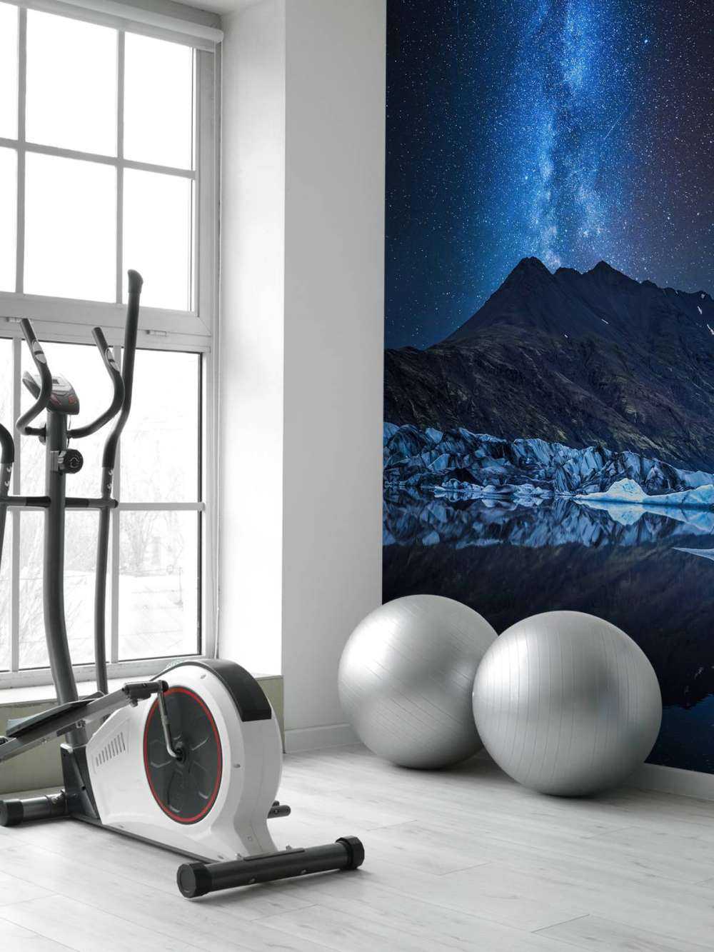 Mælkevejen nær en gletsjer