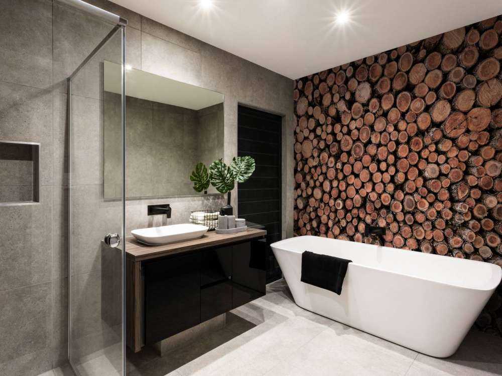 Stor bunke træstammer