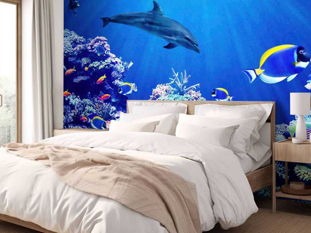 Undersøisk verden blå