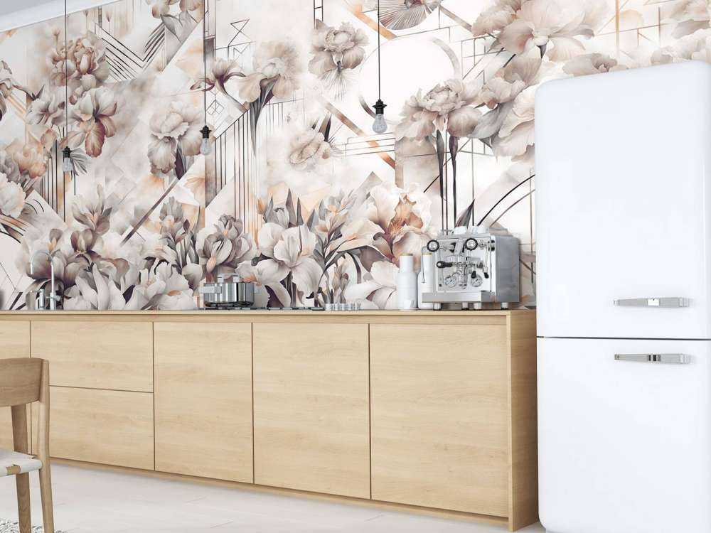 Kæmpe akvarel iris sepia