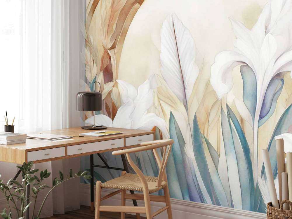 Iris ved solopgang blå