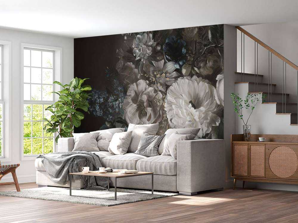 Bouquet med lilla hvid