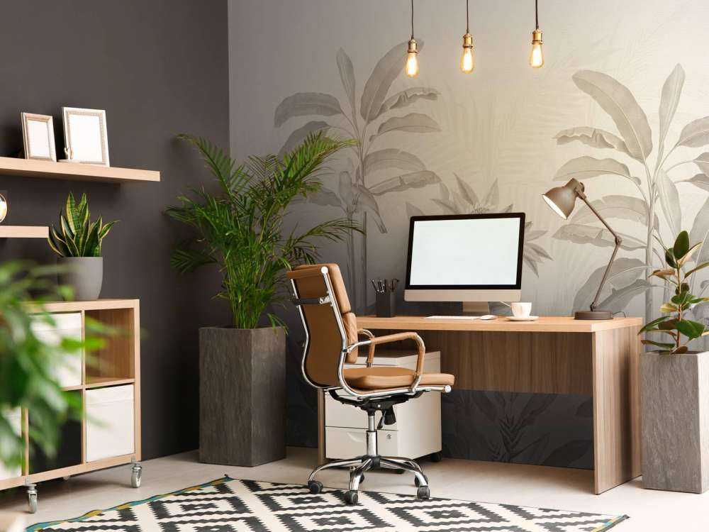 Vintage jungle-landskab - sepia