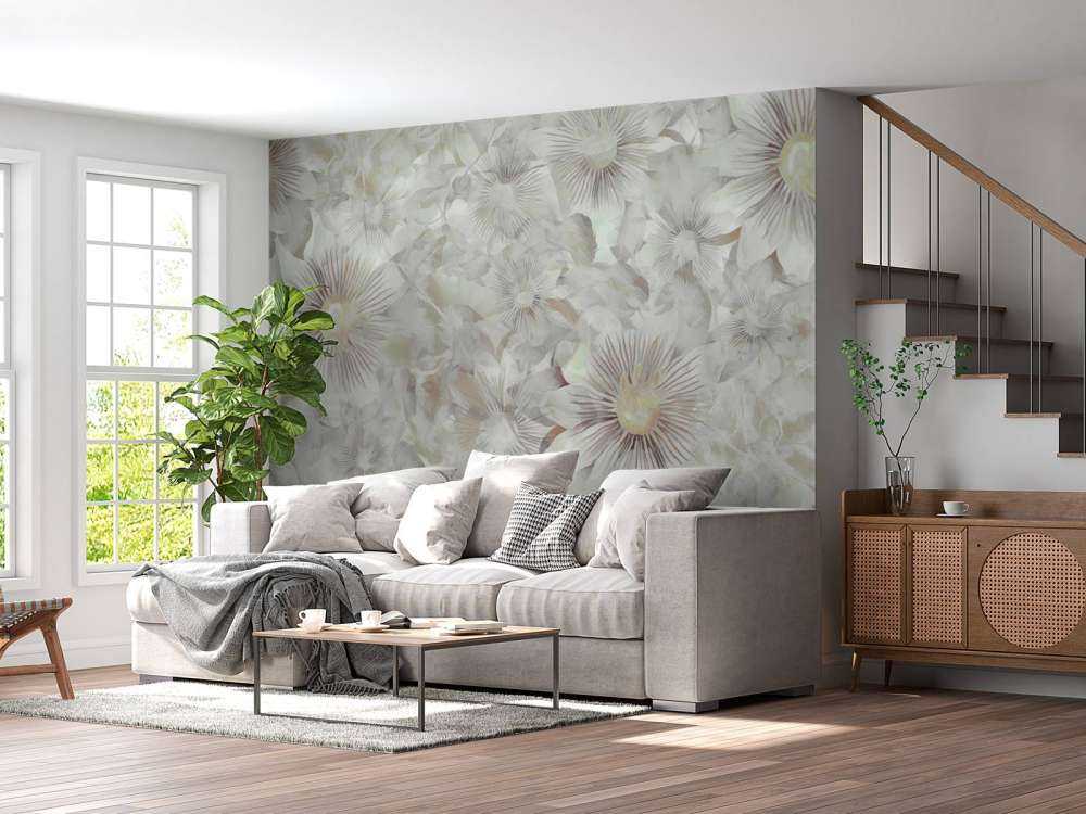 Botanisk Akvarel Elegance Tåget Grå