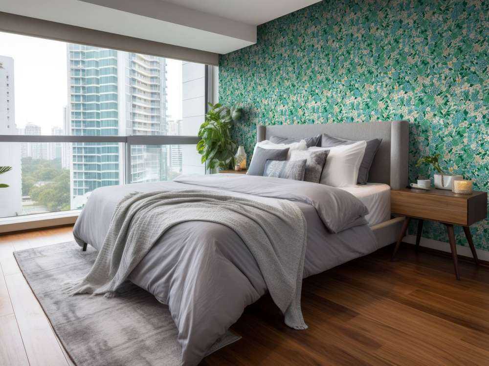 Floral Blossom Green