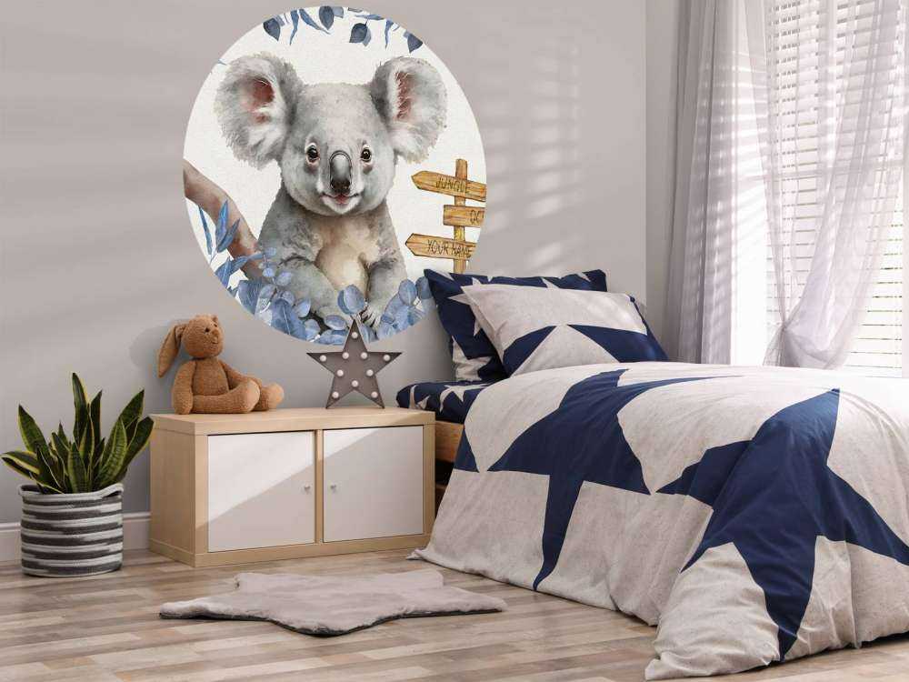 Baby koala i junglen blå