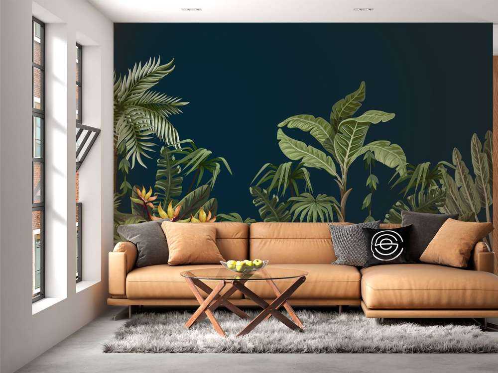 Jungleblomster og -træer