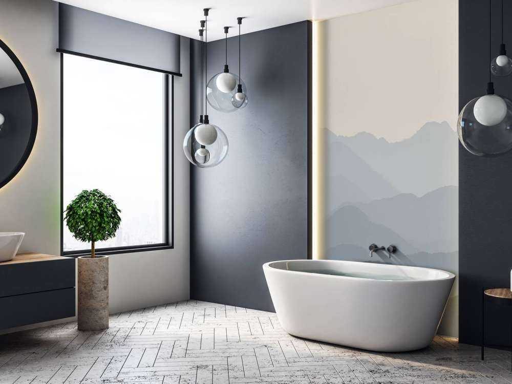 Bjerglandskab i junglen