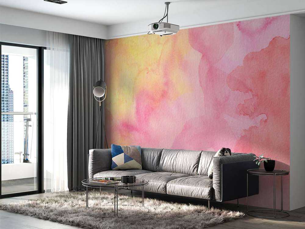 Waterverf, roze