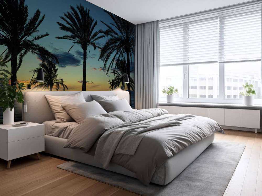 Palmer ved solnedgang