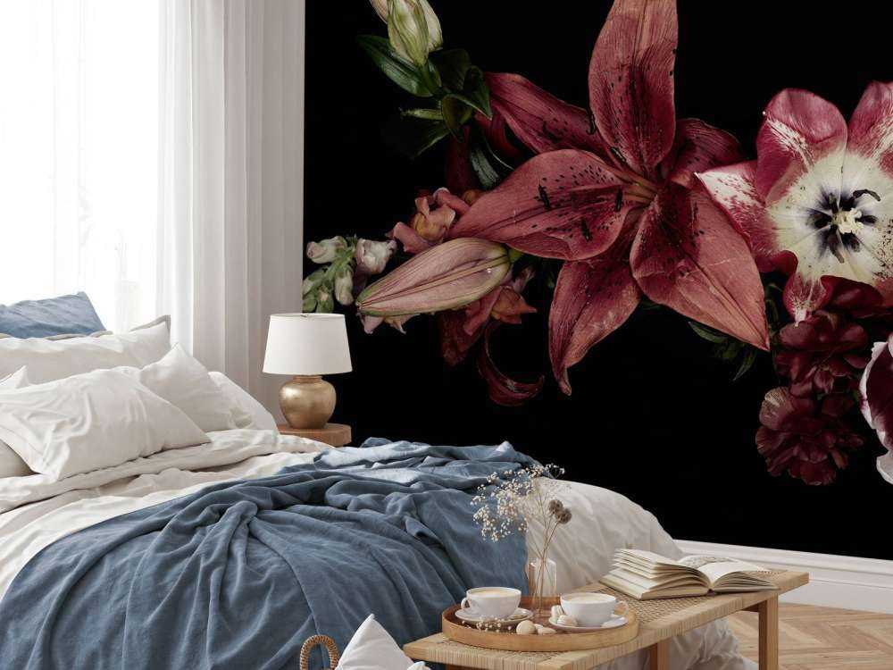 Sammensatte farverige blomster