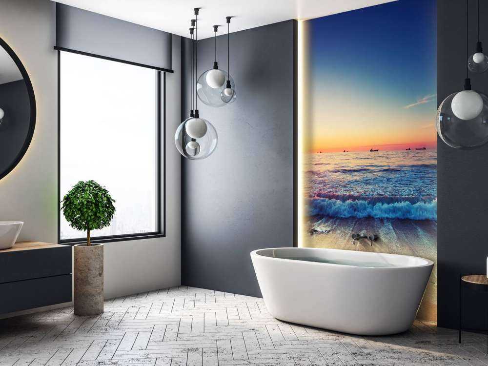 Solnedgang over havet