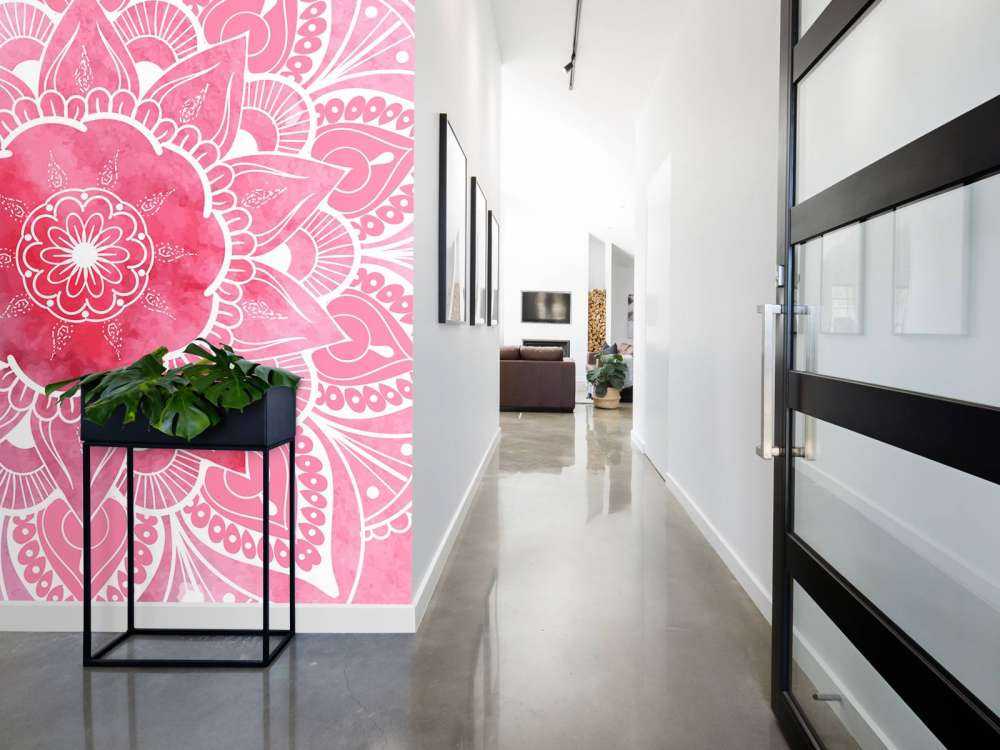 Mandala med blommönster