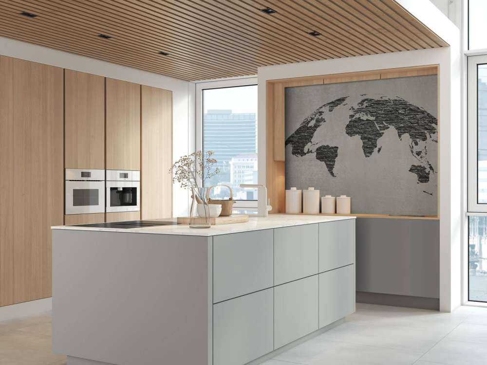 Världskarta mörka stenar