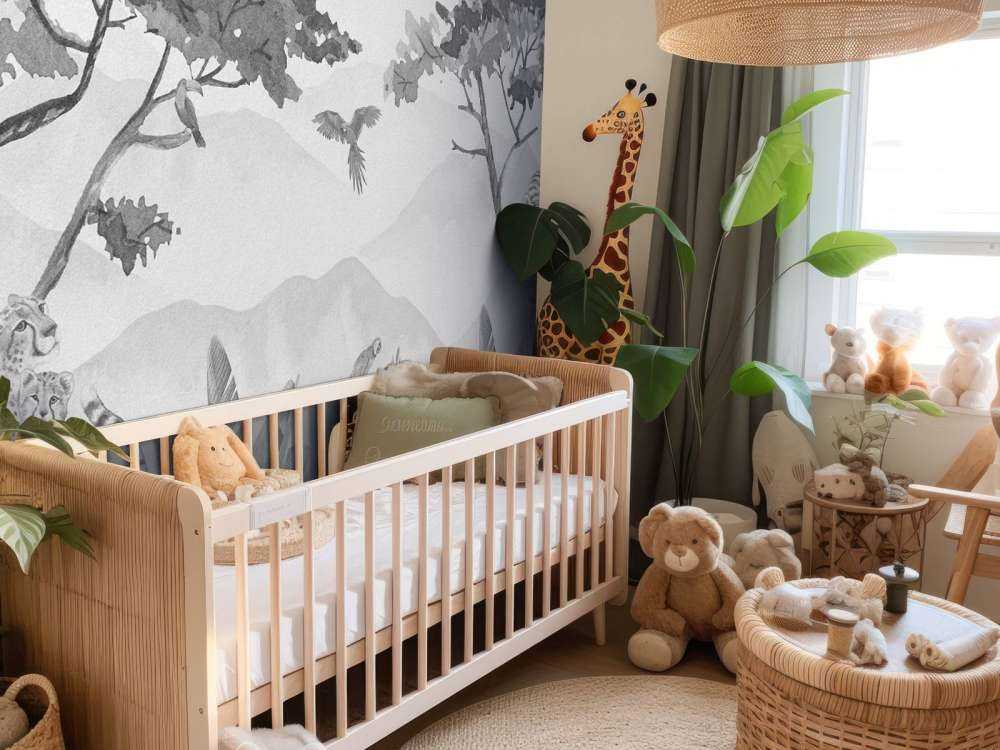 Rovdjur i djungeln grå