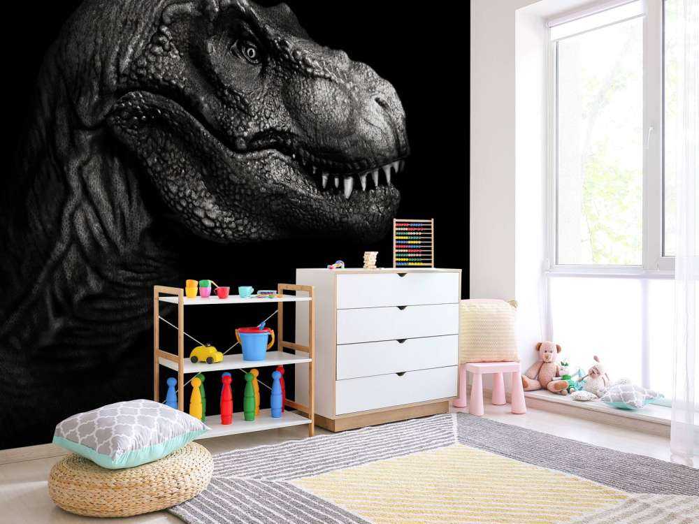 Närbild av en Tyrannosaurus Rex