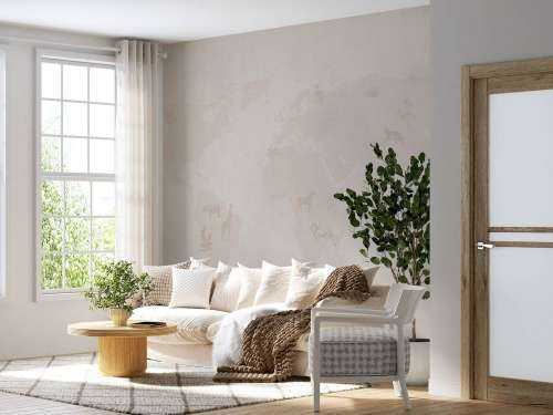 Världskarta skiss taupe
