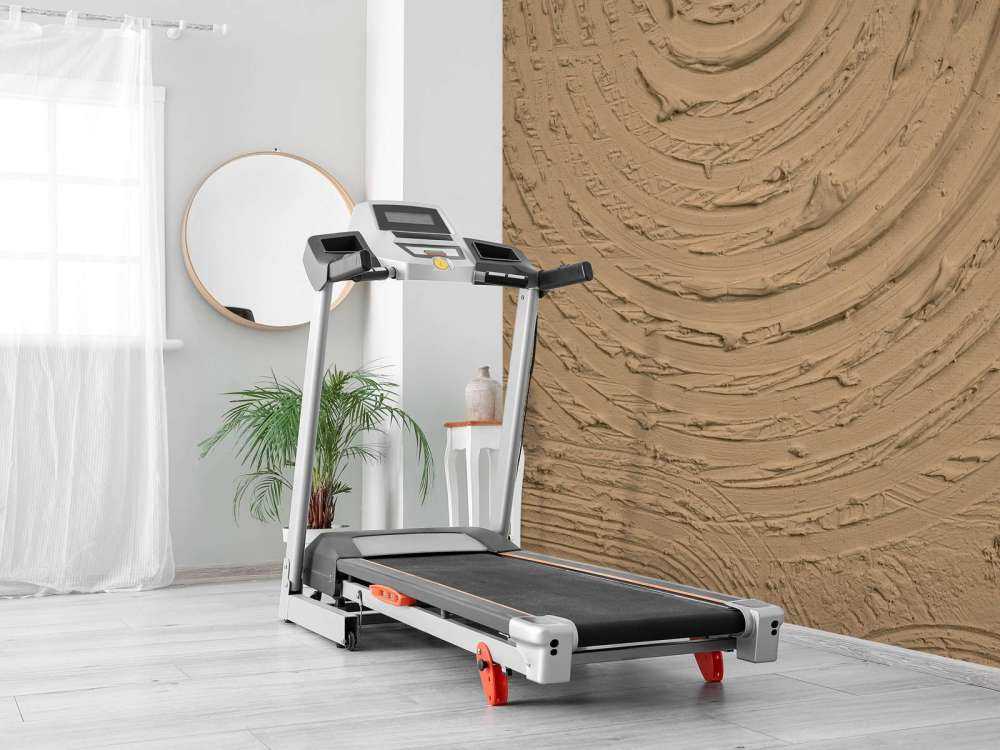 Runda former och linjer i guldbrunt