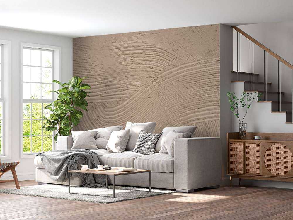 Texturerade linjer i taupe