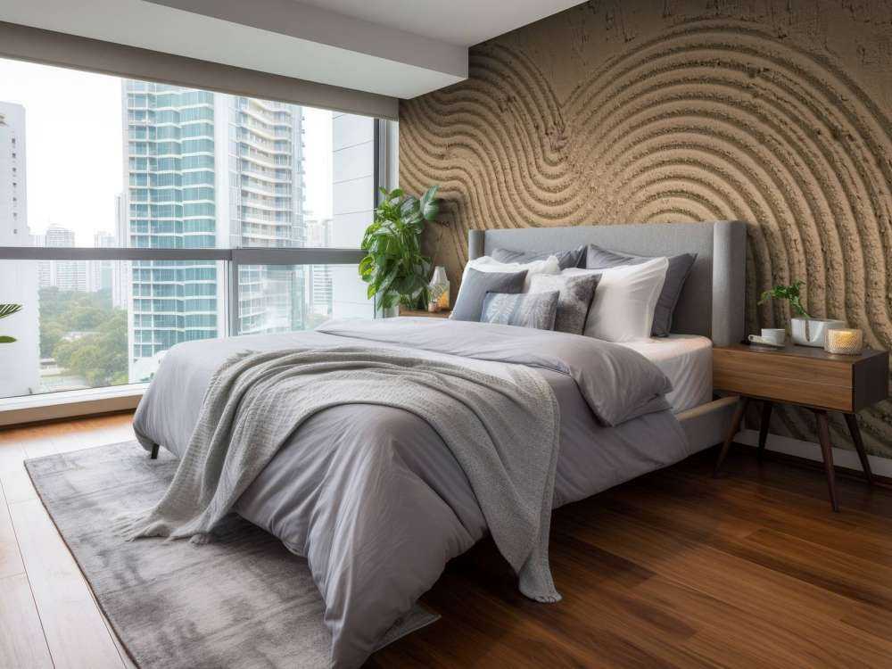 Organiska linjer och strukturer i guldbrunt