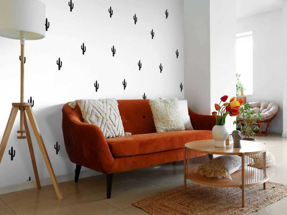 Kaktusar i svartvitt